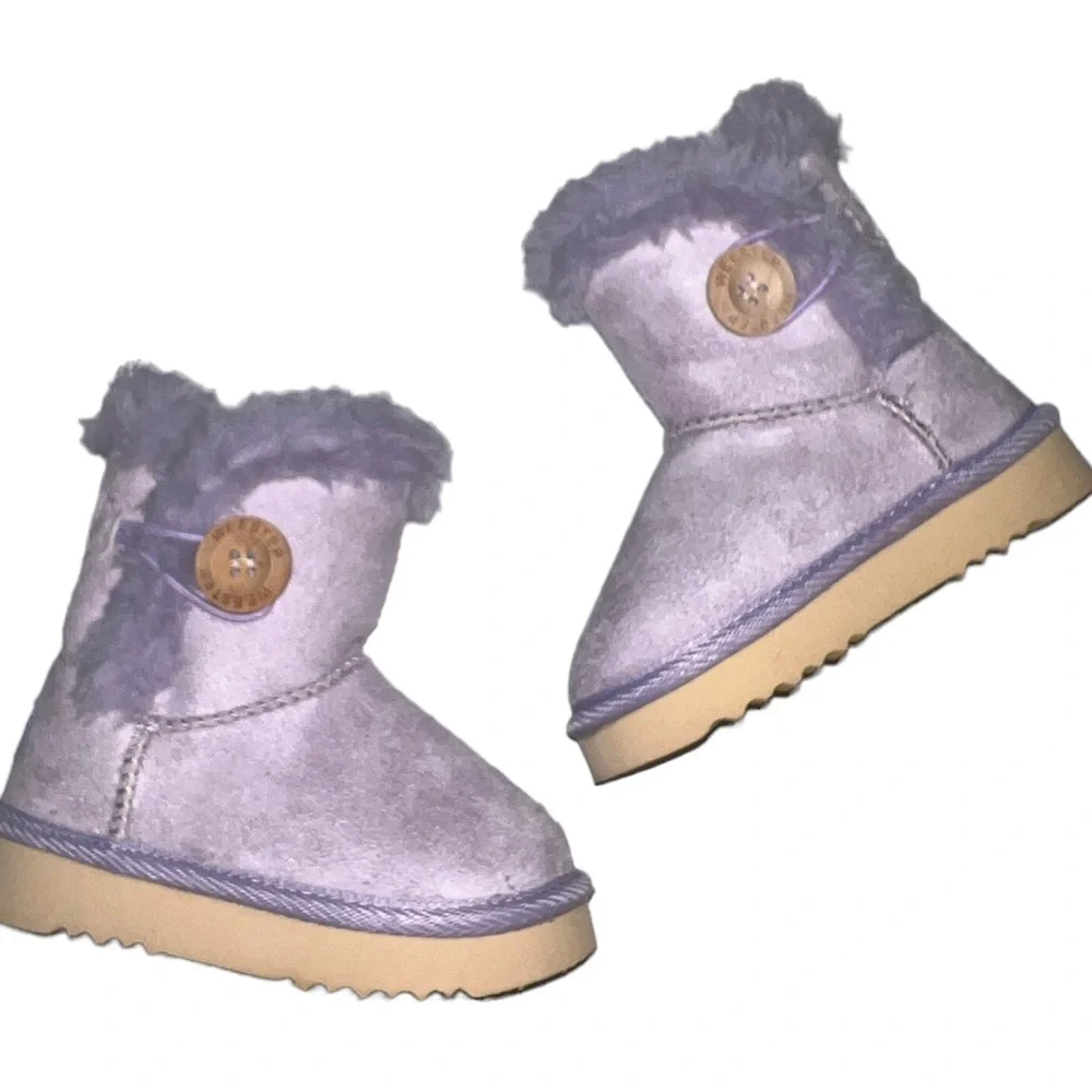 weestep lavender winter booties